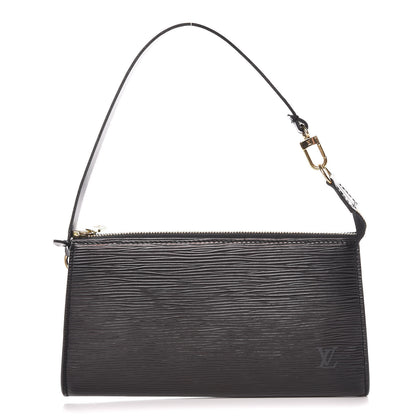 Louis Vuitton Epi Pochette Accessories 21 Black 1 of 9