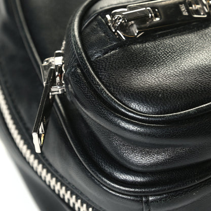 Alexander Wang Lambskin Leopard Print Mini Attica Backpack Crossbody Multicolor Black 6 of 7