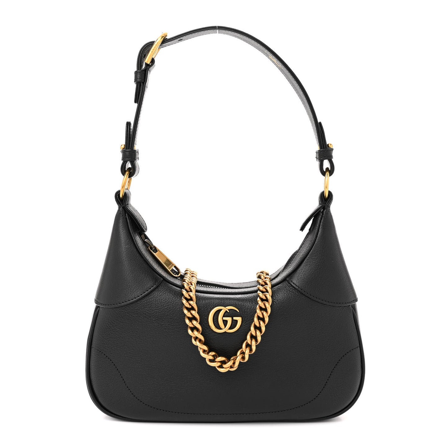 Goatskin Small Aphrodite Shoulder Bag Black