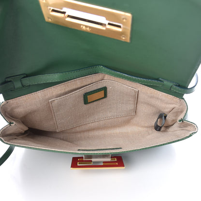 Fendi Nappa Flap Bag Green 5 of 13