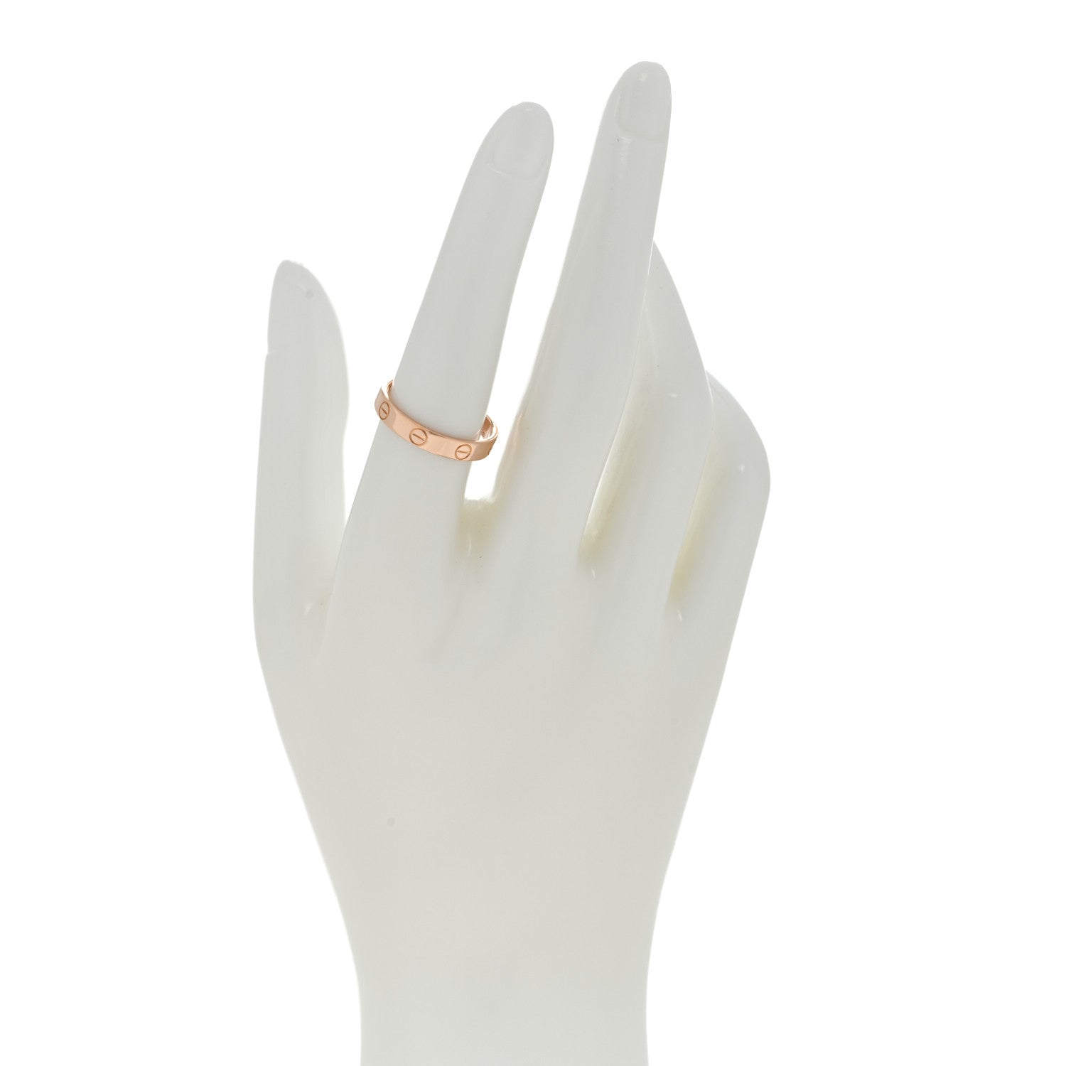 Cartier 18K Pink Gold 3.5mm LOVE Wedding Band Ring 55 7.25 2 of 5