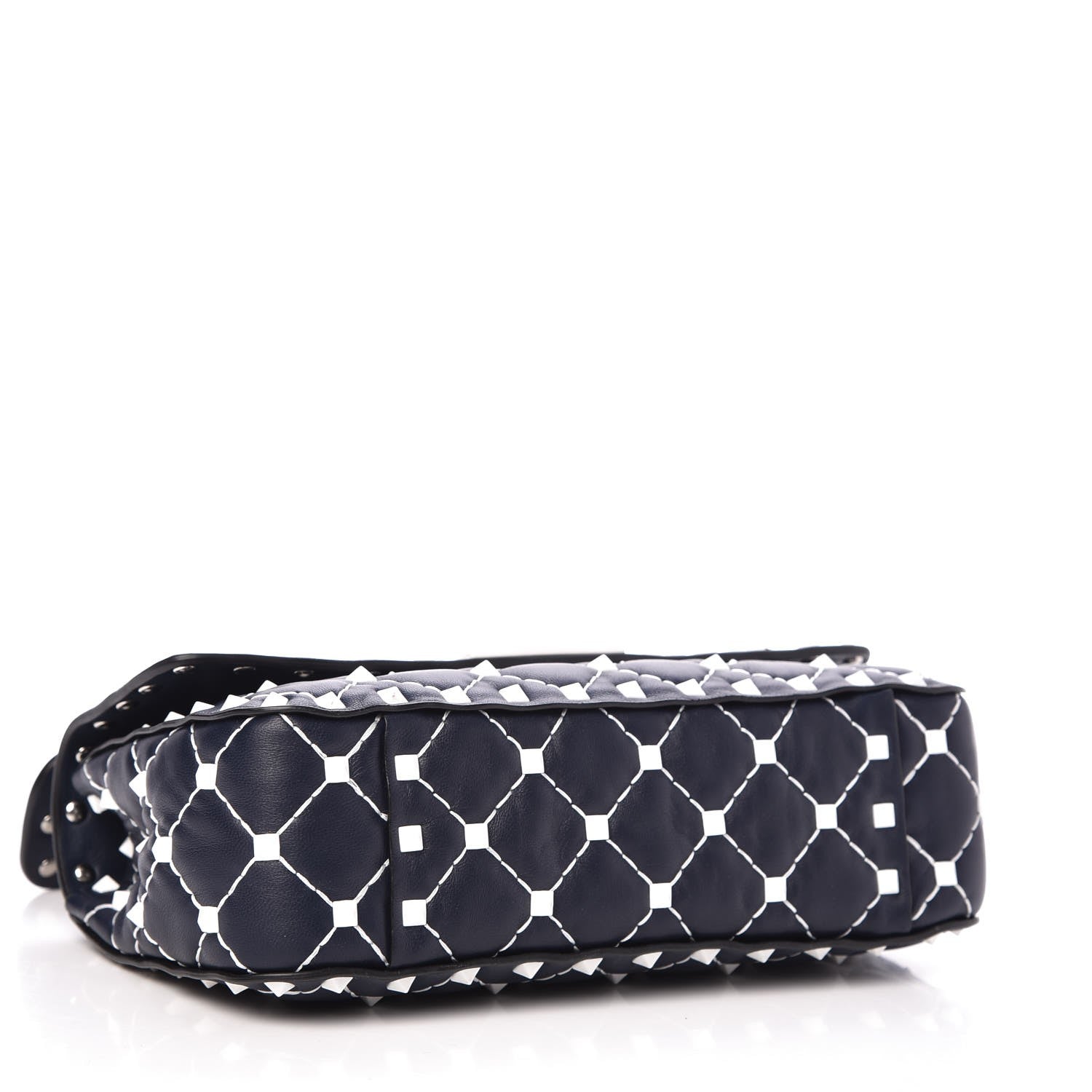 Valentino Garavani Nappa Small Free Rockstud Spike Shoulder Bag Marine 4 of 8