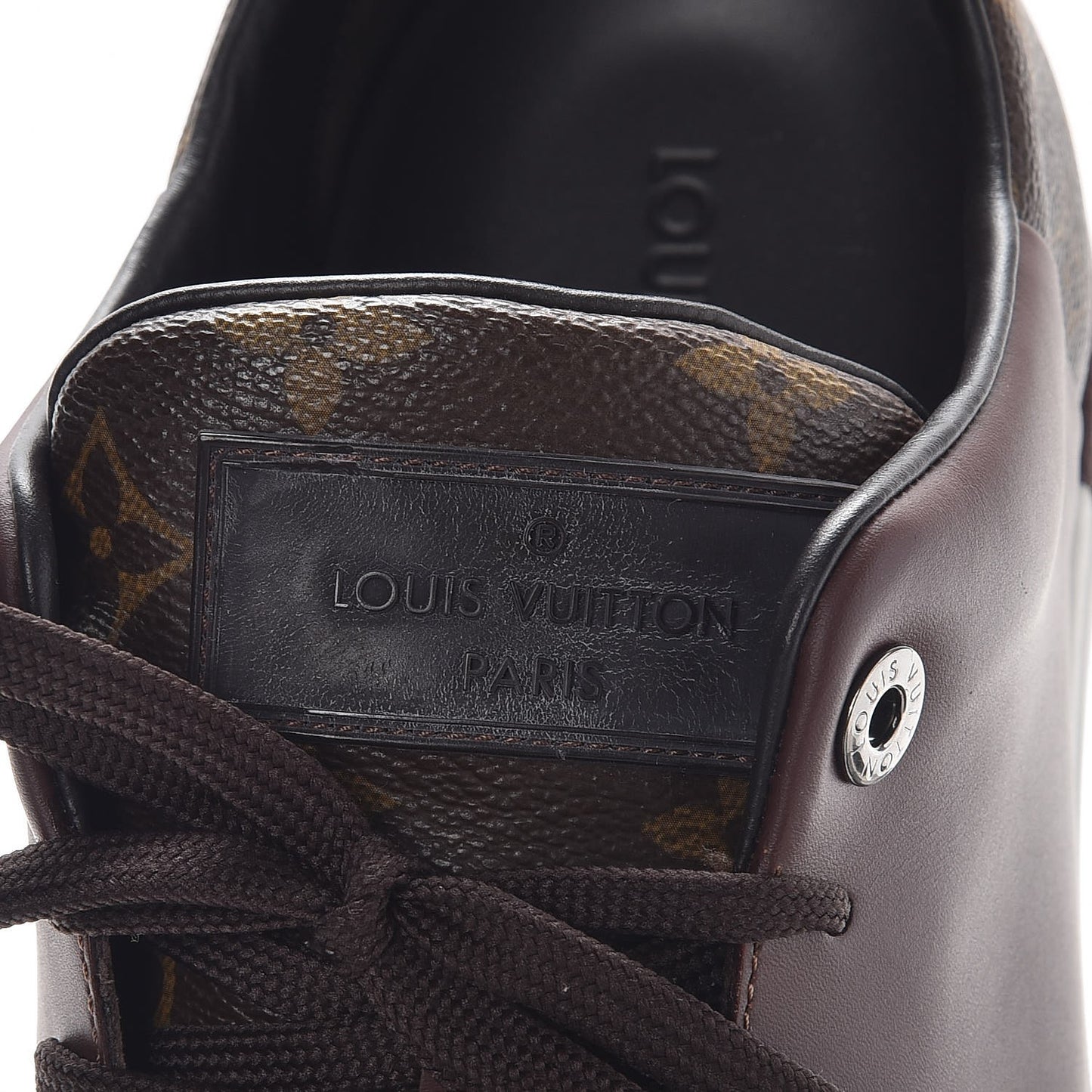 Calfskin Monogram Line Up Sneaker 13 Acajou