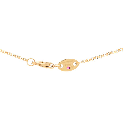 Roberto Coin 18K Yellow Gold Diamond Small Principessa Flower Pendant Necklace 5 of 6