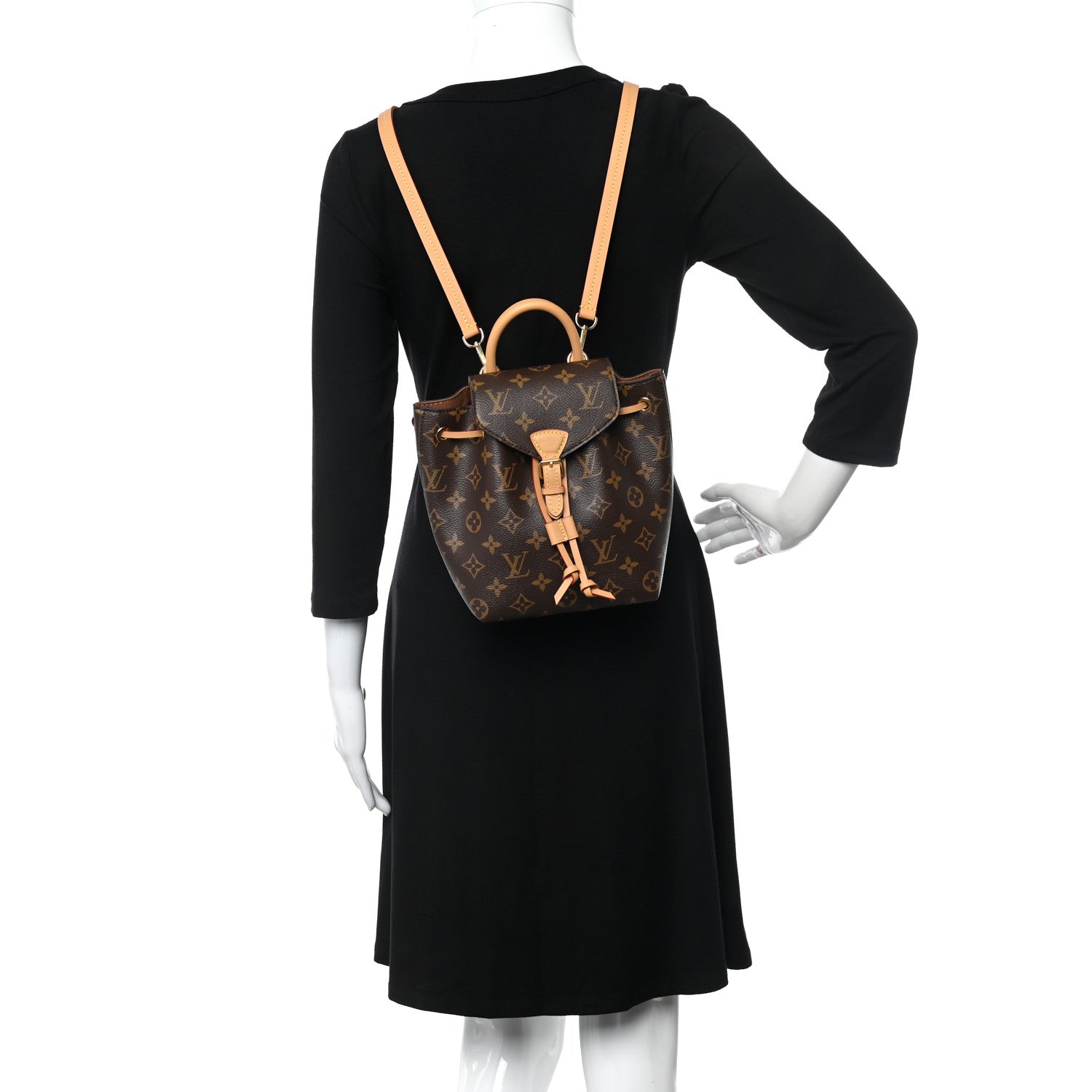 Louis Vuitton Monogram Montsouris BB Backpack Natural 2 of 11