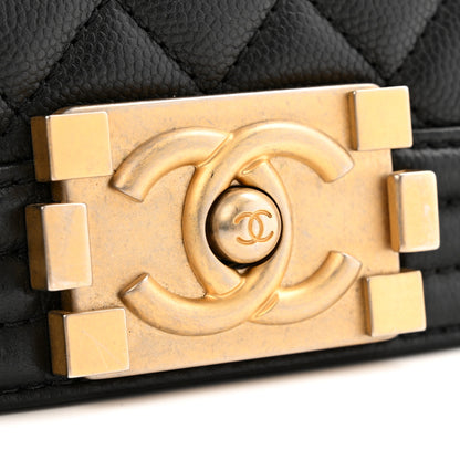 Chanel Caviar Quilted New Medium Boy Flap Black 11 of 13