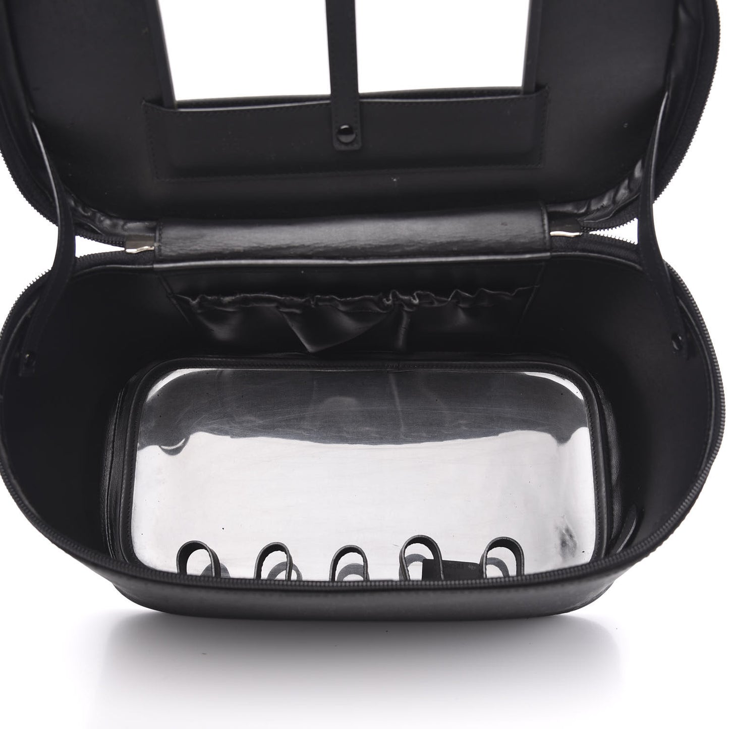 Nylon Monogram Vanity Cosmetic Case Black