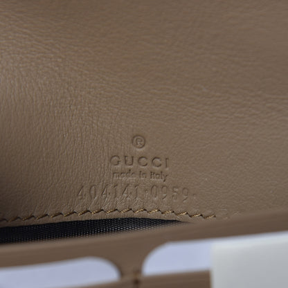 Gucci GG Supreme Monogram Dionysus Chain Clutch Wallet Beige Taupe 6 of 9