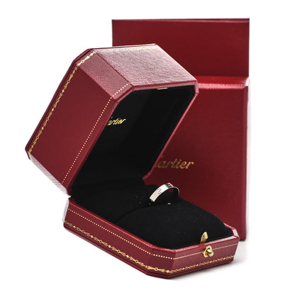 Cartier 18K White Gold 3.5mm LOVE Wedding Band Ring 55 7.25 5 of 5
