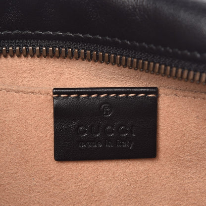 Gucci Calfskin Matelasse Small GG Marmont Chain Shoulder Bag Black 6 of 7