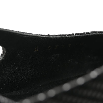 Chanel Suede Kidskin Cap Toe CC Slingback Pumps 40 Black 9 of 9