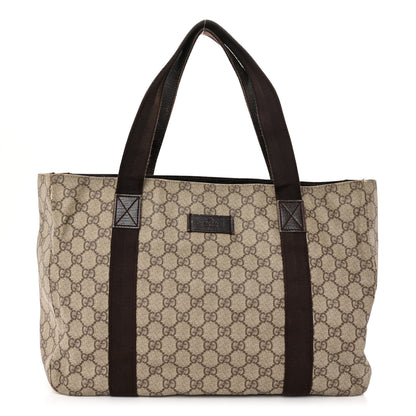 Gucci GG Plus Monogram Medium Tote Dark Brown 1 of 12