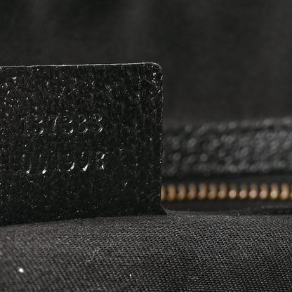 Gucci Monogram Bamboo Medium Top Handle Bag Black 7 of 10