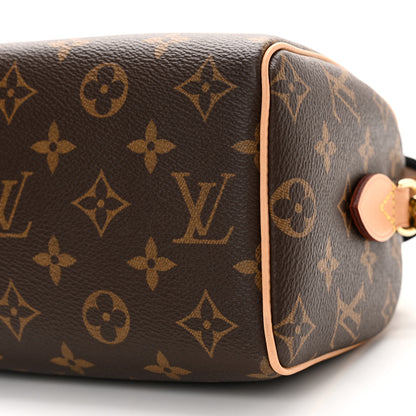 Louis Vuitton Monogram Speedy Bandouliere 20 Black 9 of 10