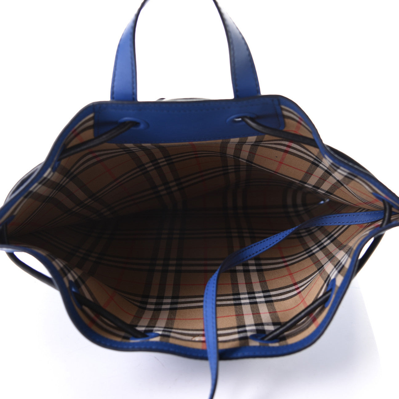 Soft Calfskin Graffiti Drawstring Backpack Denim Blue