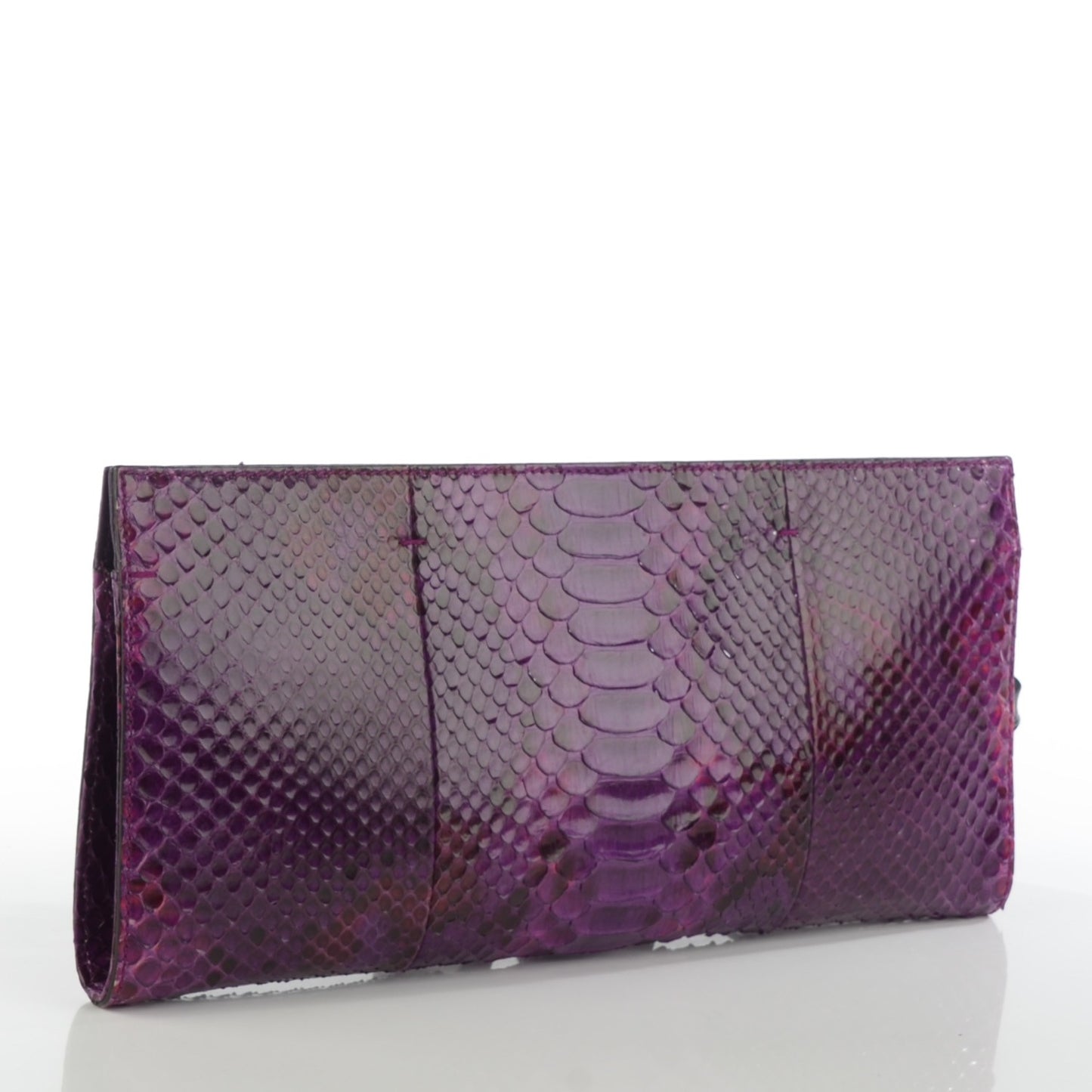 Python Small Nouveau Clutch Purple