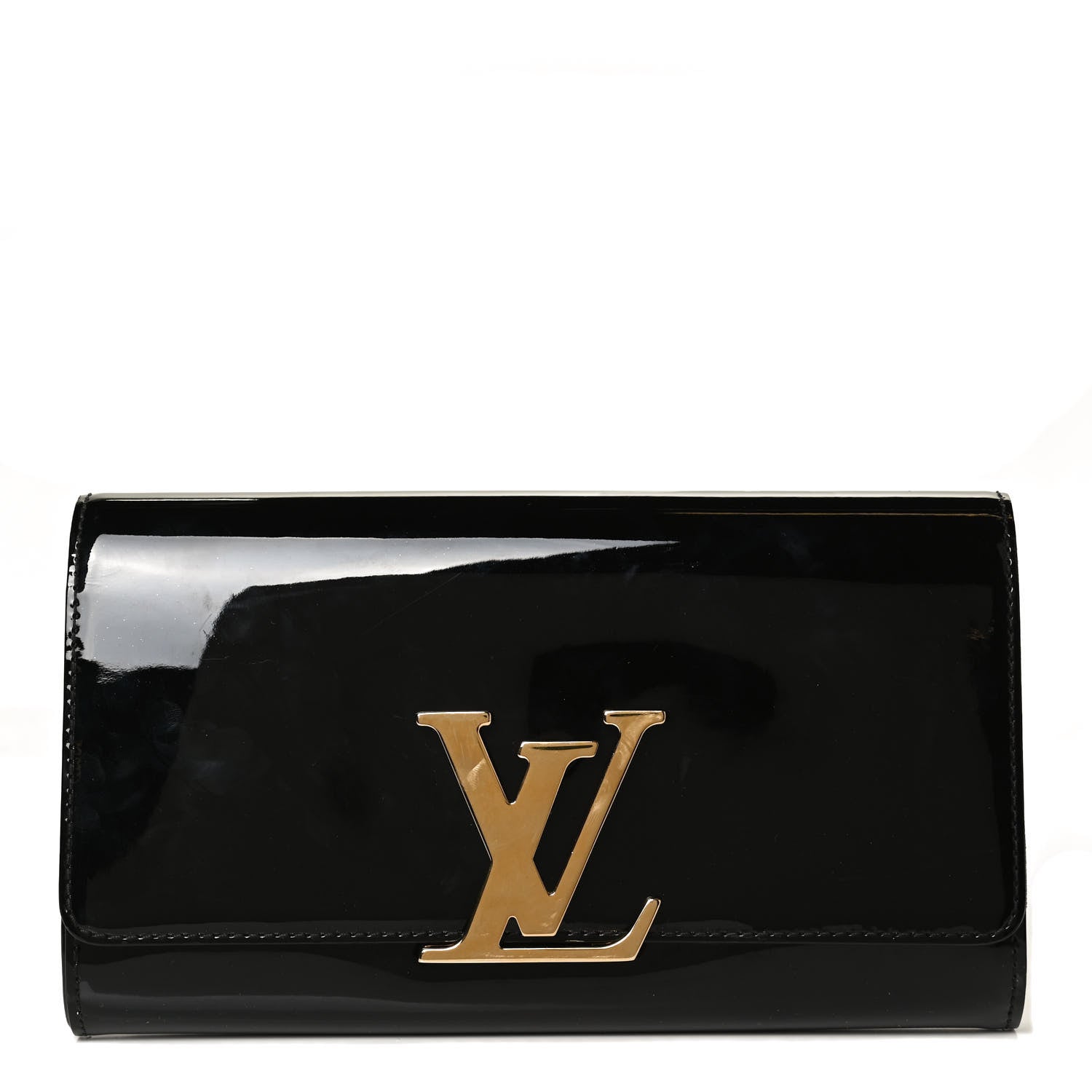 Louis Vuitton Patent Louise Clutch Black 1 of 10