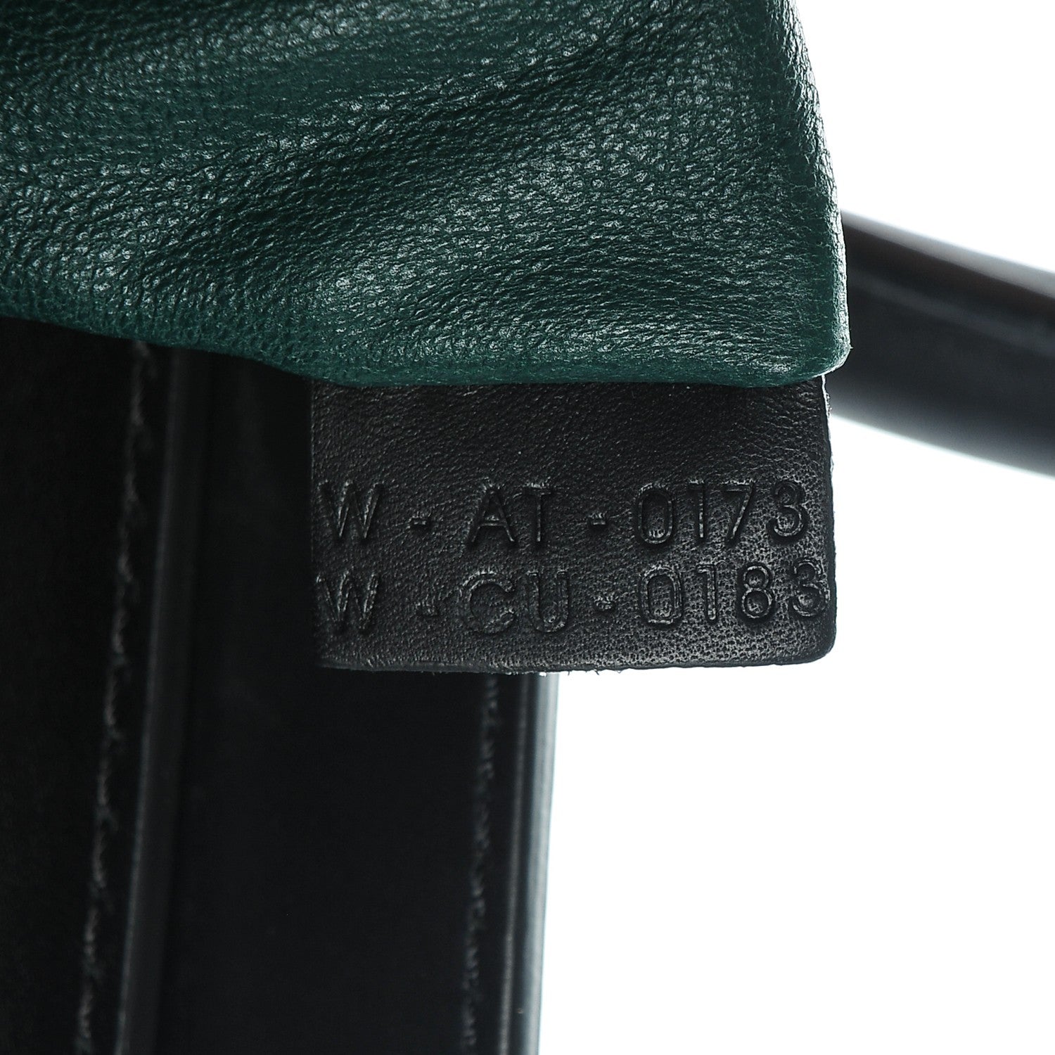 Celine Satin Calfskin Mini Bi-Color Luggage Bottle Green Black 7 of 7