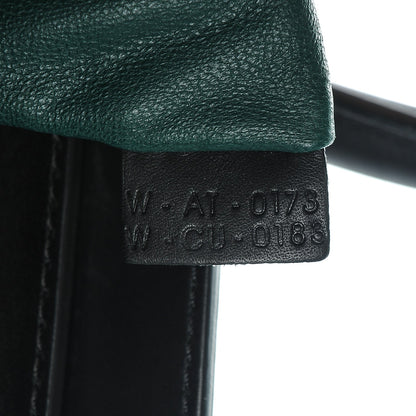Celine Satin Calfskin Mini Bi-Color Luggage Bottle Green Black 7 of 7