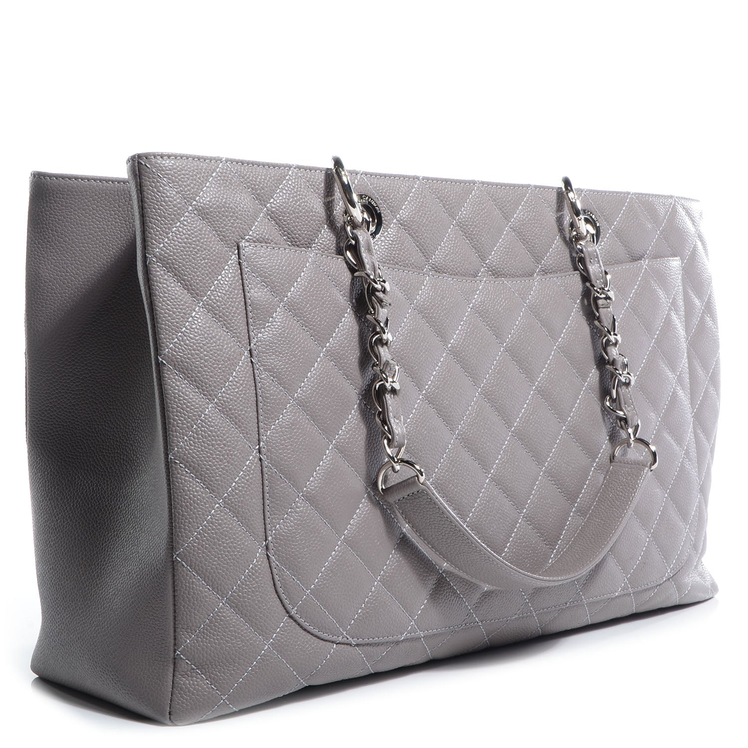 Chanel Caviar XL Grand Shopping Tote GST Grey 3 of 7