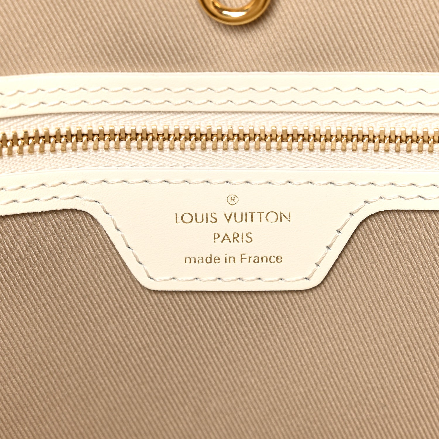 Louis Vuitton Cotton Monogram Embroidered Neverfull MM Beige White 7 of 11