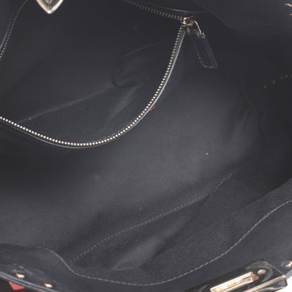 Valentino Garavani Vitello Rockstud Dome Satchel Black 6 of 8