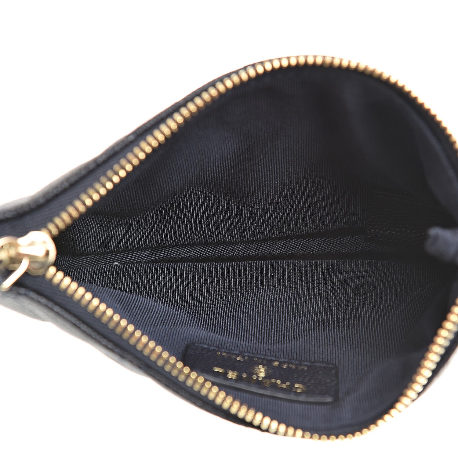 Chanel Caviar Quilted Small Cosmetic Case Navy 5 of 8