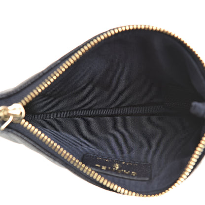 Chanel Caviar Quilted Small Cosmetic Case Navy 5 of 8
