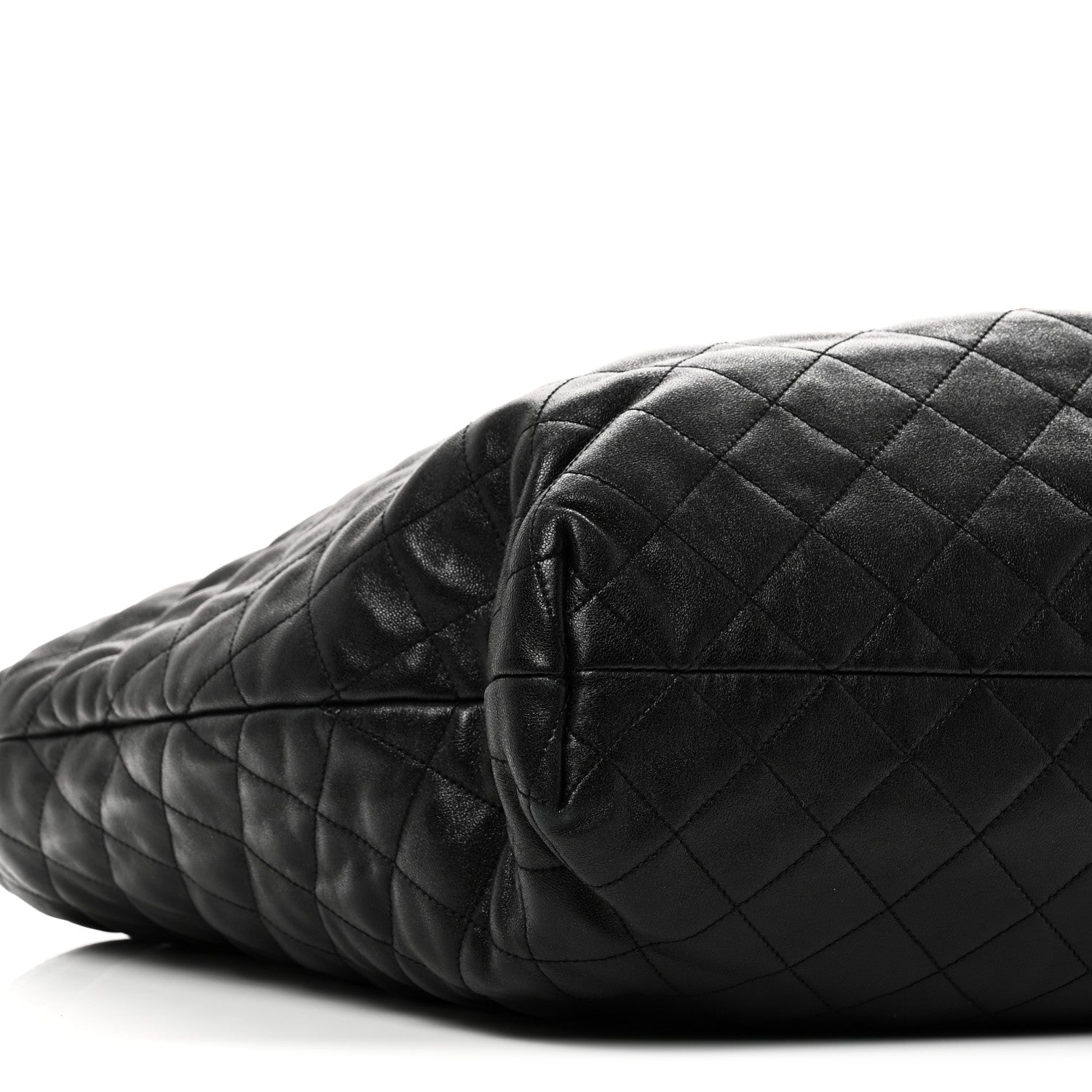 Saint Laurent Lambskin Quilted Maxi Icare Shopping Tote Black 10 of 11