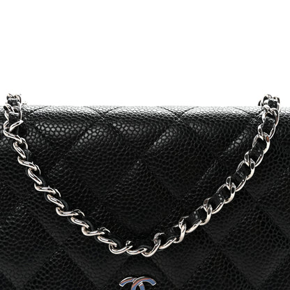 Chanel Caviar Quilted Wallet on Chain WOC Black 9 of 12