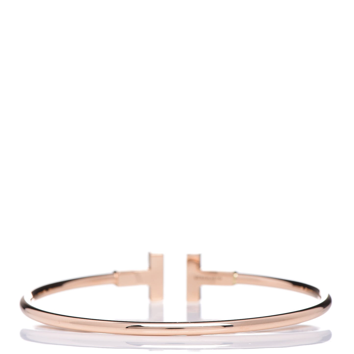18K Rose Gold T Wire Bracelet