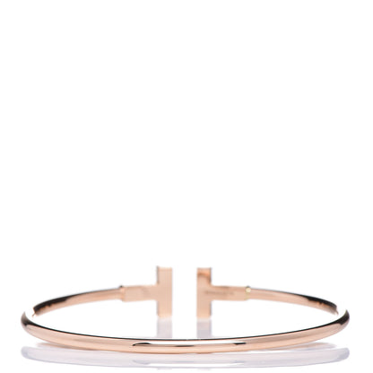 Tiffany 18K Rose Gold T Wire Bracelet 3 of 4