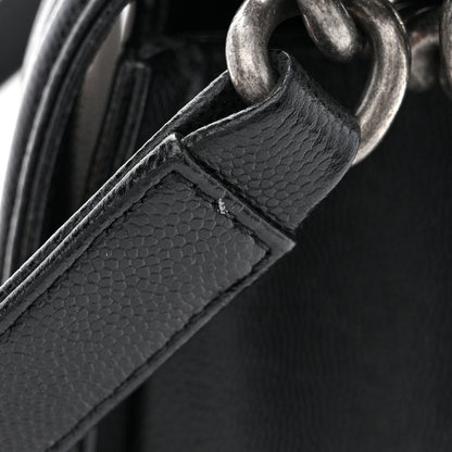 Chanel Caviar Quilted Medium Boy Flap Black 11 of 13