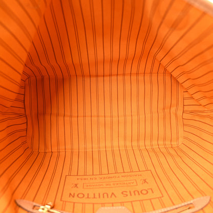 Louis Vuitton Damier Azur Braided Neverfull MM Orange 5 of 14