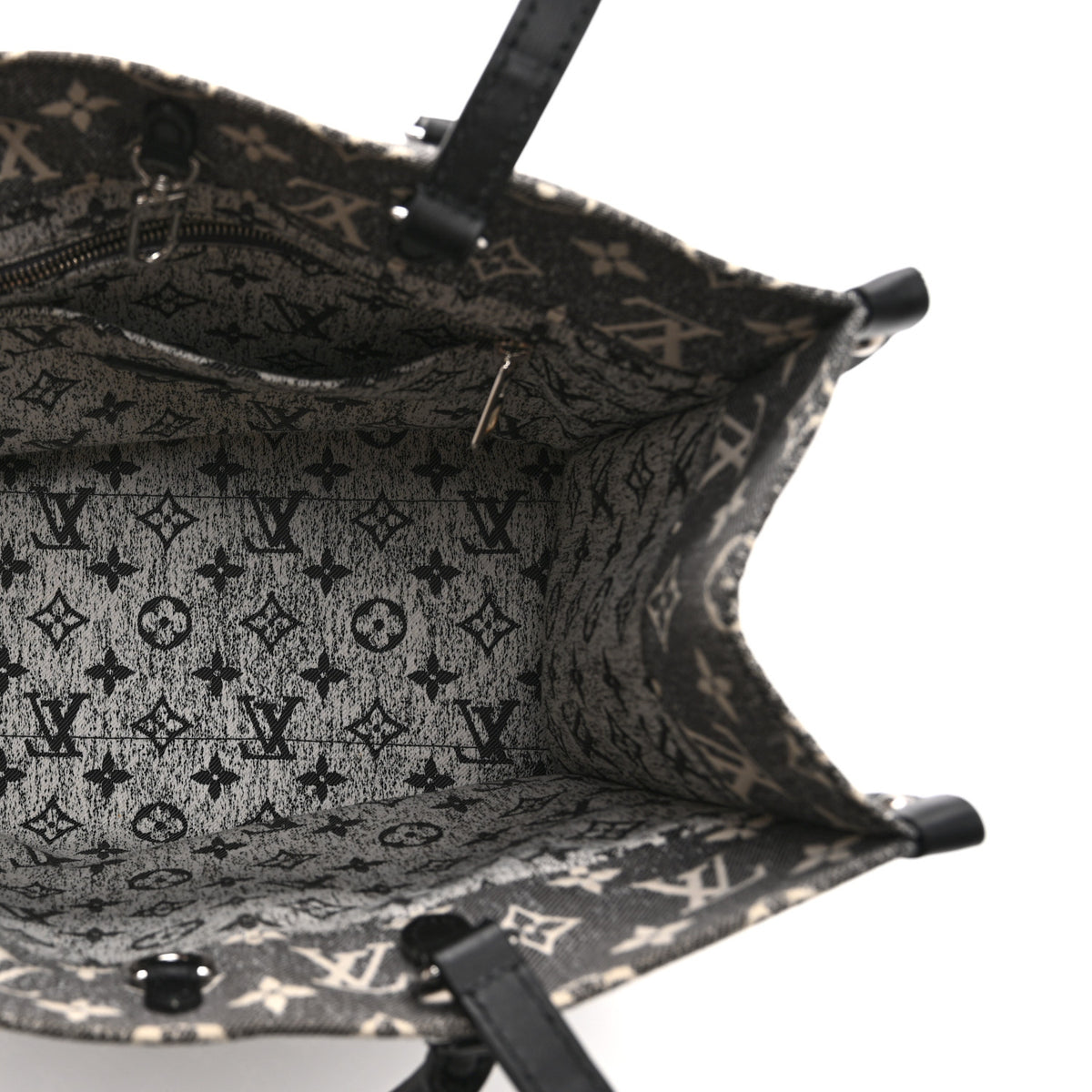 Louis Vuitton Monogram Jacquard Denim Onthego MM Black 5 of 9
