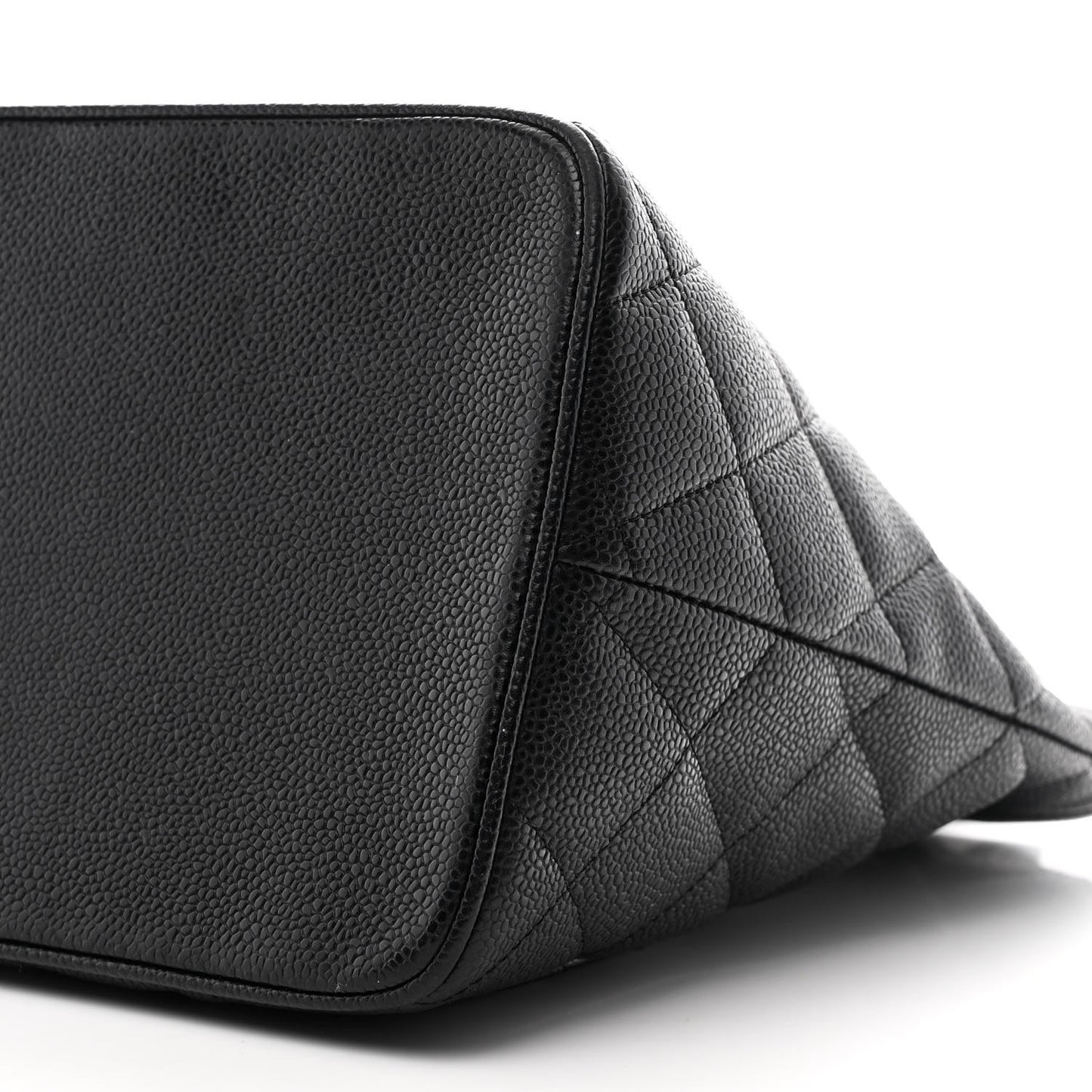 Caviar Quilted Medallion Tote Black