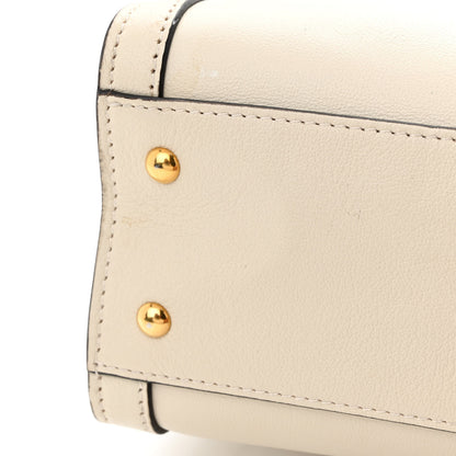 Gucci Wonka Grain Calfskin Small Diana Tote Bag Mystic White Orange Fluo 20 of 22