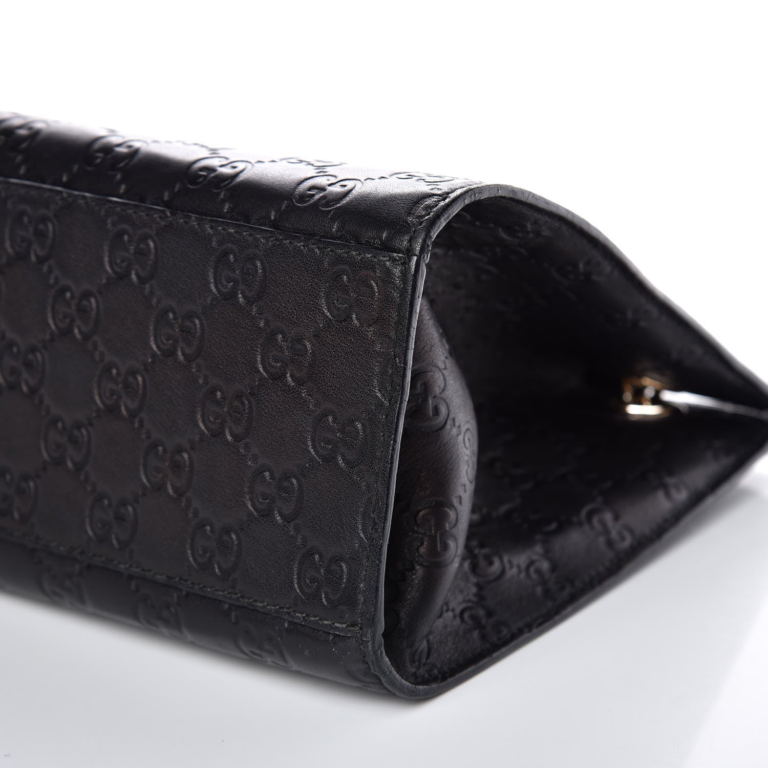 Gucci Guccissima Large Emily Chain Shoulder Bag Black 13 of 13