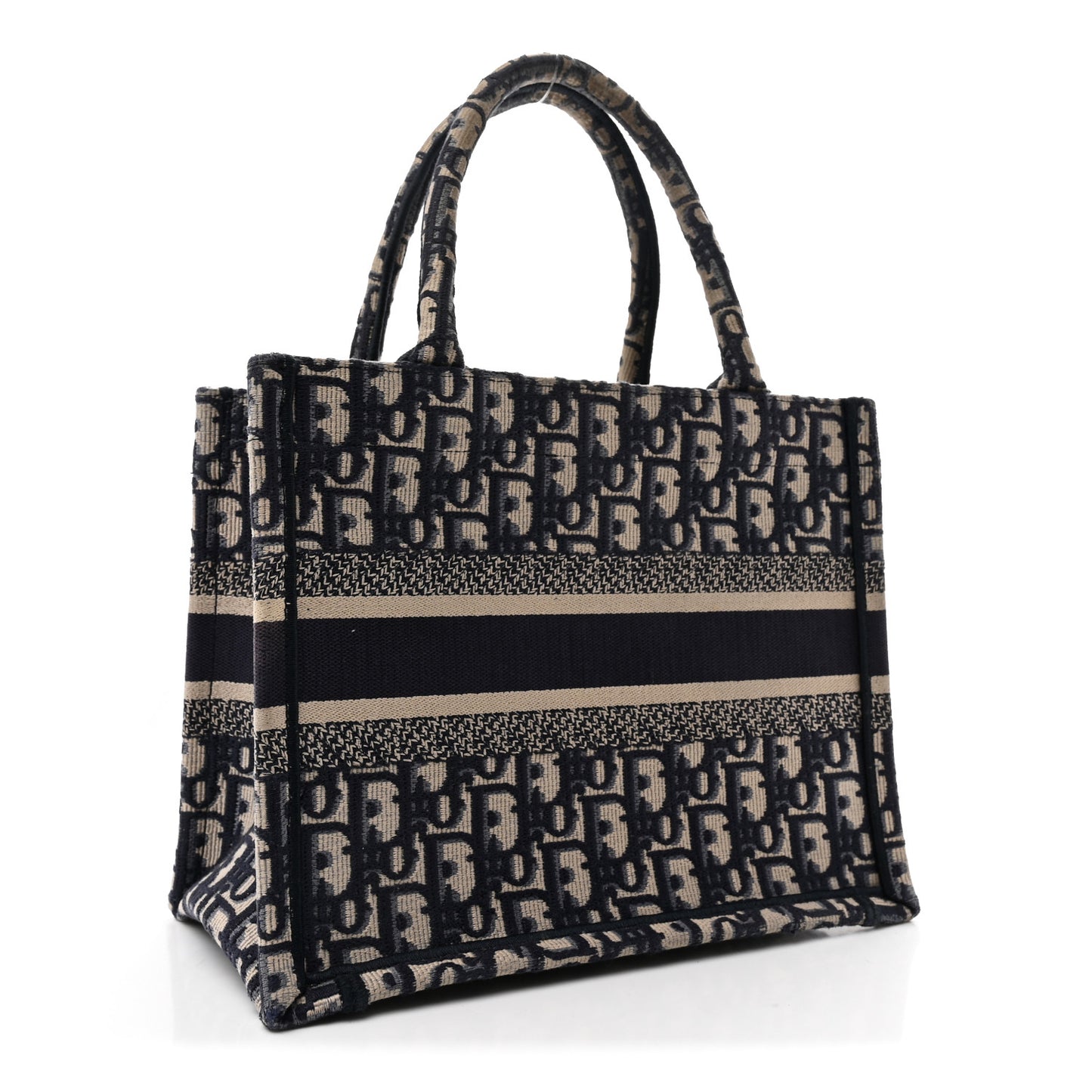 Oblique Small Book Tote Blue Multicolor