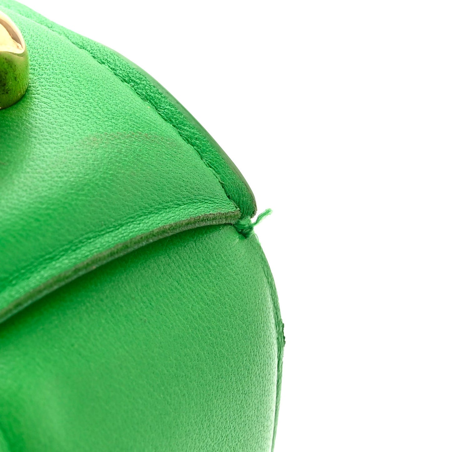 Lambskin Maxi Intreccio Padded Chain Cassette Crossbody Bag Grass