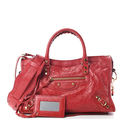 Balenciaga Agneau Classic Gold Hardware S City Rouge Groseille 1 of 9