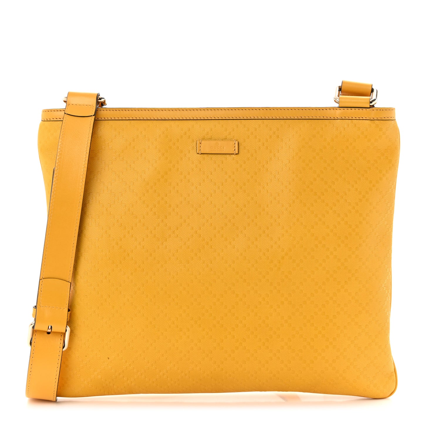 Hilary Lux Bright Diamante Medium Flat Messenger Bag Bumblebee