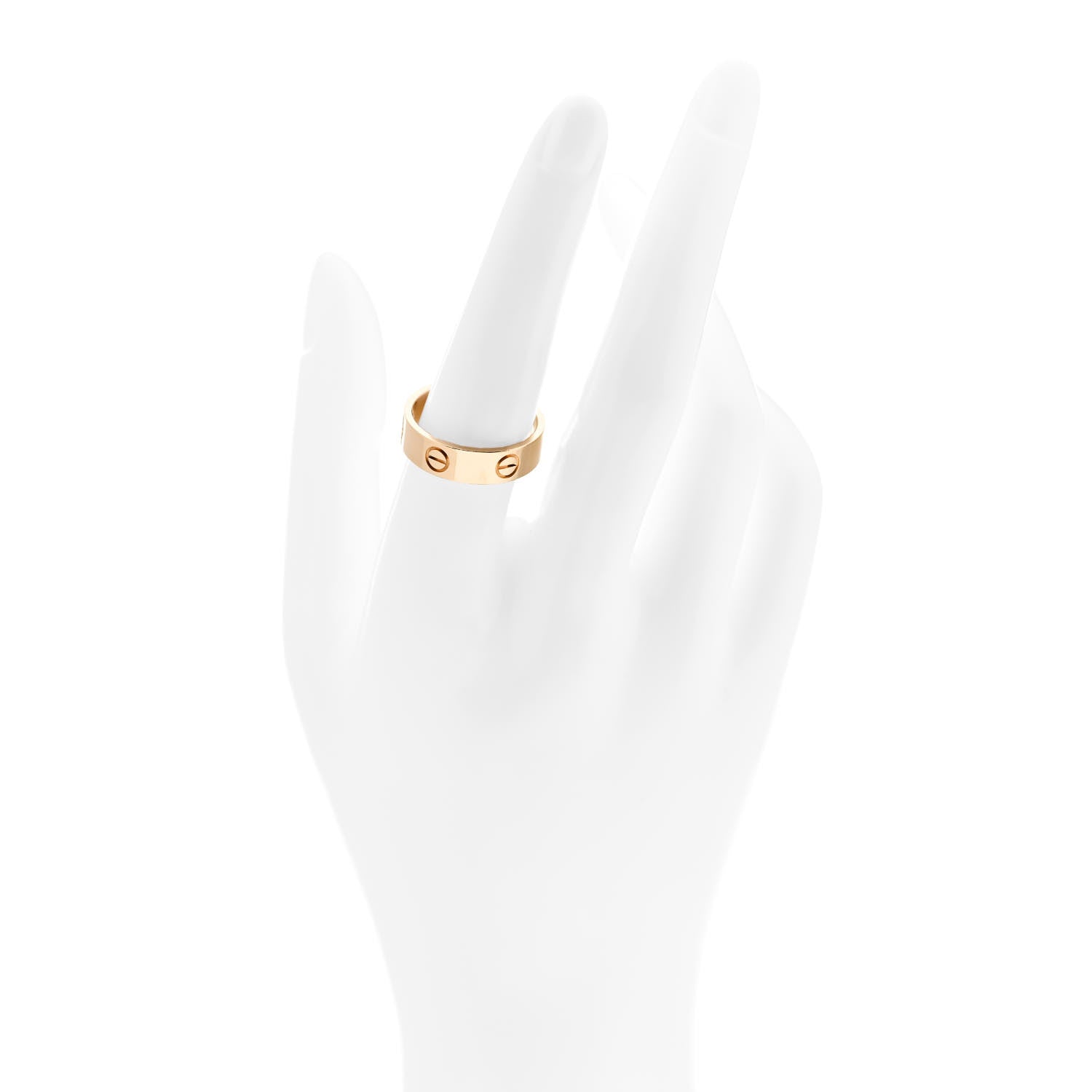 Cartier 18K Yellow Gold 5.5mm LOVE Ring 56 7.75 2 of 5