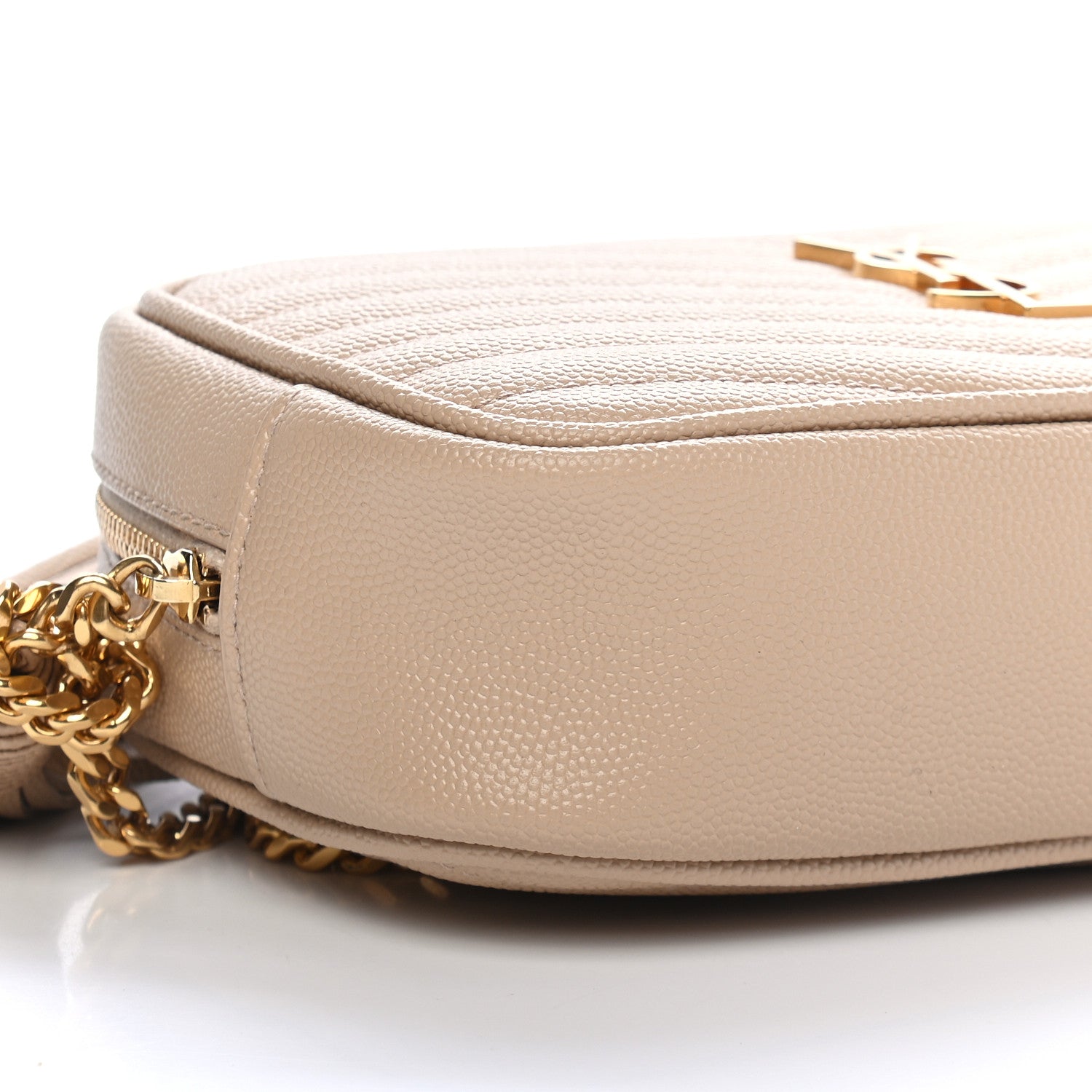 Saint Laurent Grain De Poudre Matelasse Monogram Mini Lou Camera Bag New Powder 8 of 9