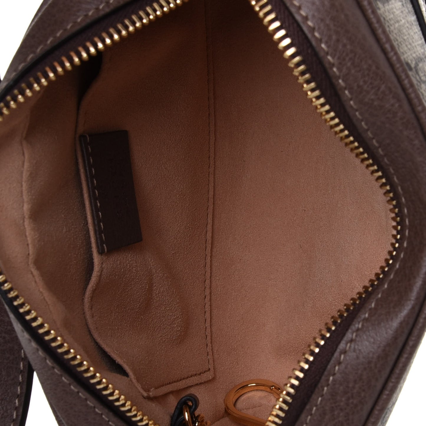 GG Supreme Monogram Web Mini Ophidia Shoulder Bag Brown