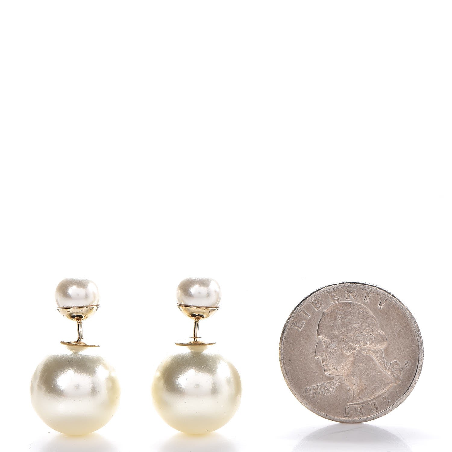 Christian Dior Pearl Mise En Dior Tribal Earrings 2 of 4