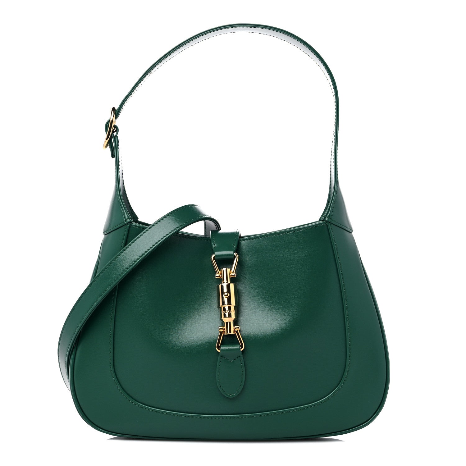 Gucci Boarded Dyana Lux Calfskin Small Jackie 1961 Hobo Emerald 1 of 10