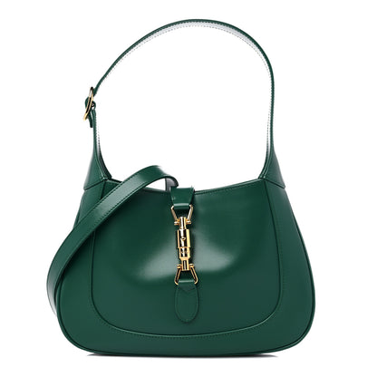 Gucci Boarded Dyana Lux Calfskin Small Jackie 1961 Hobo Emerald 1 of 10
