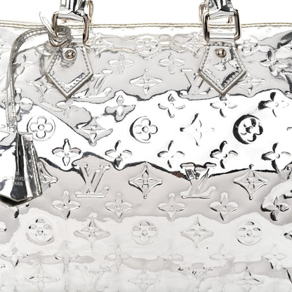 Louis Vuitton Monogram Miroir Speedy 35 Silver 8 of 17