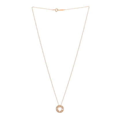 Tiffany 18K Rose Gold Diamond Atlas Pierced Pendant Necklace 3 of 6